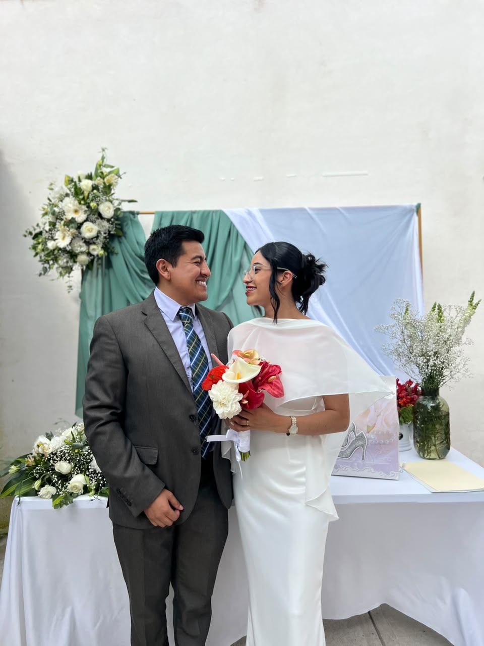 Fotografía de los novios